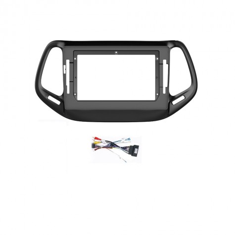 Kit Frente Adaptador + Cable conexion Jeep Compass 2017 10''